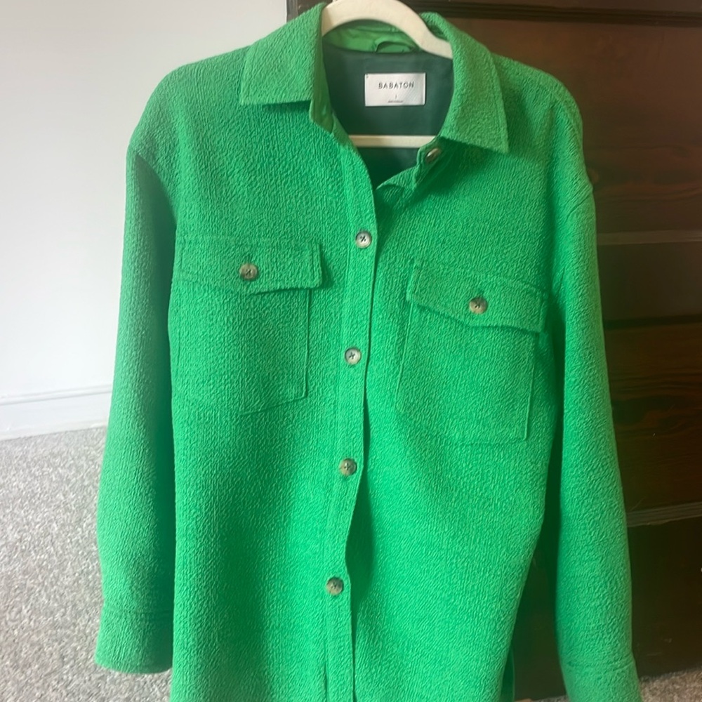 Green Button Down Cardigan/Jacket - image 1